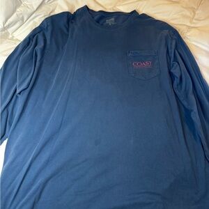 Coast Apparel Men's Navy Long Sleeve Tee